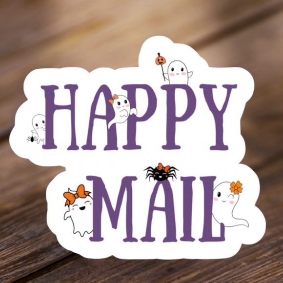 2 sticker pages happy mail Halloween ghost stickers - Picture 2 of 2